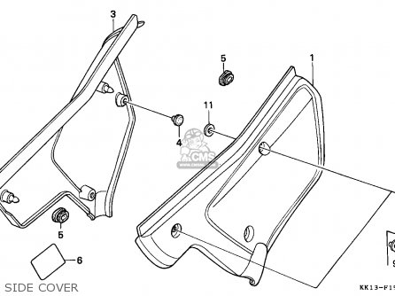 Honda XR250R 1989 (K) GENERAL EXPORT / KPH parts lists and schematics