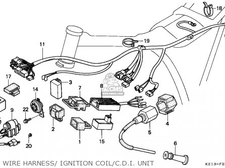 Honda XR250R 1993 (P) GENERAL EXPORT / KPH parts lists and schematics