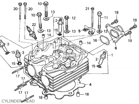 Honda Xr250r 1994 (r) Usa parts list partsmanual partsfiche