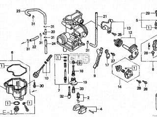 Honda XR250R 1996 (T) JAPAN ME08-100 parts lists and schematics