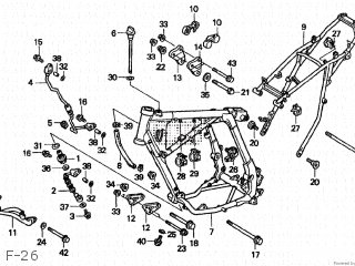 Honda XR250R 1996 (T) JAPAN ME08-100 parts lists and schematics