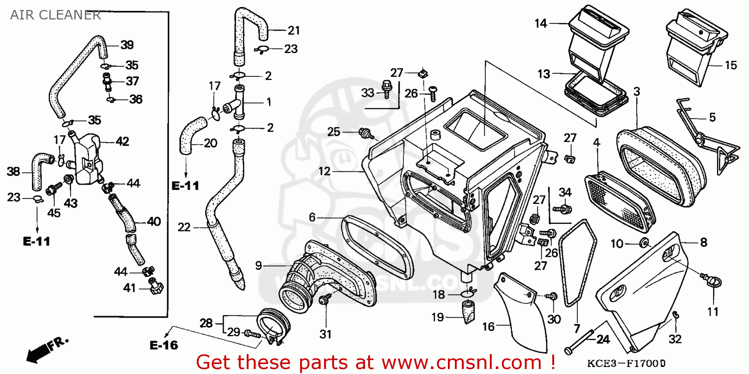Honda Honda XR250R 2000 (Y) CANADA / REF parts lists and schematics
