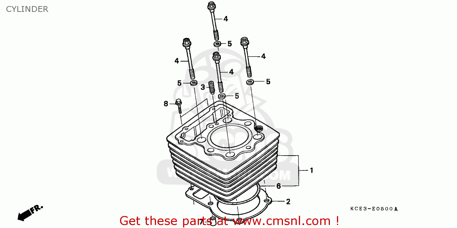Honda Honda XR250R 2000 (Y) CANADA / REF parts lists and schematics