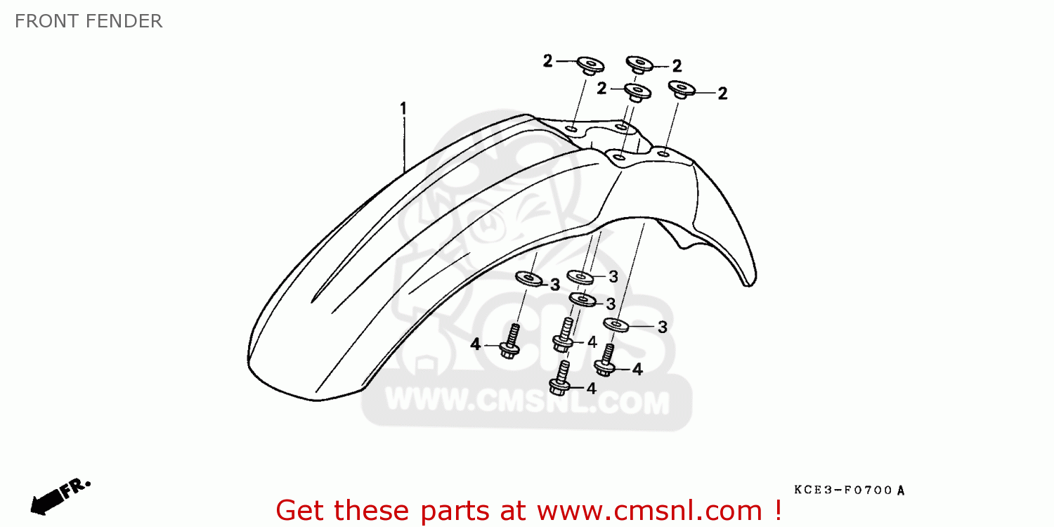 Honda Honda XR250R 2000 (Y) CANADA / REF parts lists and schematics