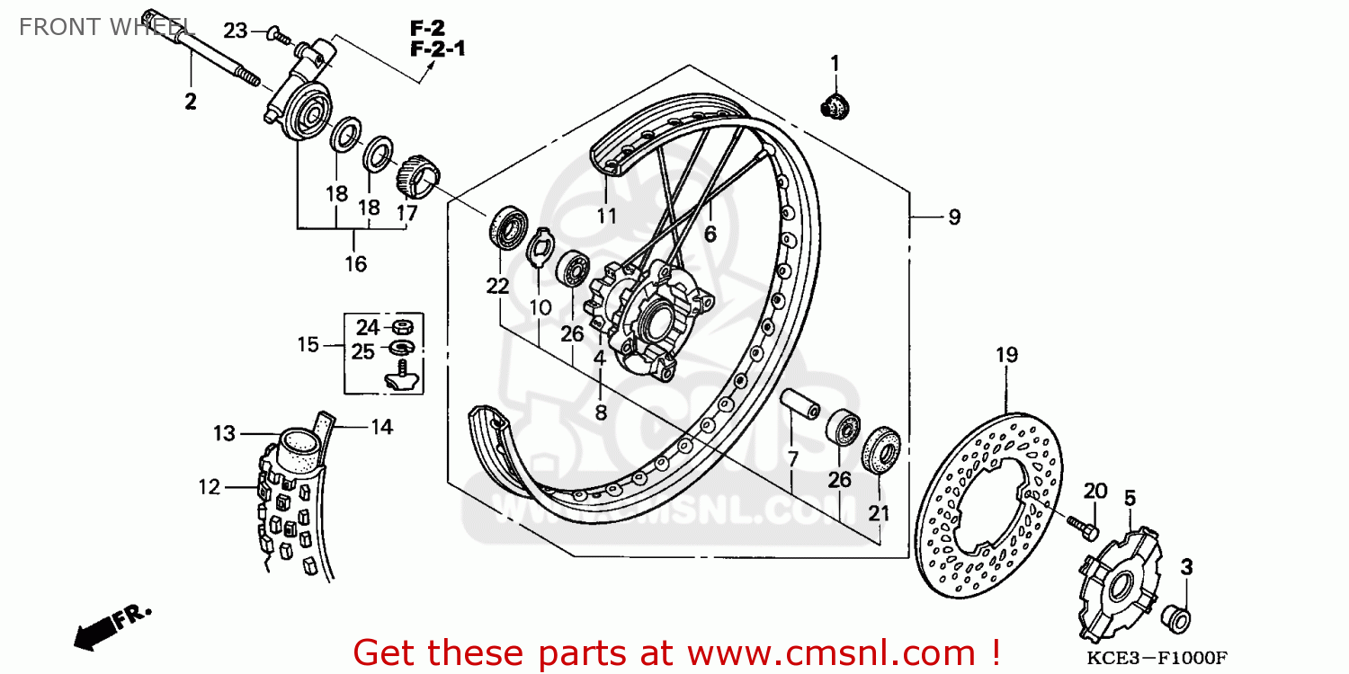 Honda Honda XR250R 2000 (Y) CANADA / REF parts lists and schematics