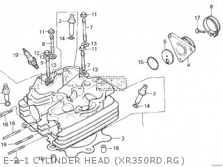 Honda XR350R 1985 (F) parts lists and schematics