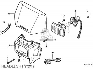 Honda XR400R 1997 (V) CANADA / REF parts lists and schematics