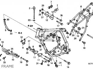 Honda XR400R 1997 (V) USA parts lists and schematics