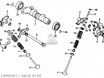 Honda XR500R 1984 (E) USA parts lists and schematics