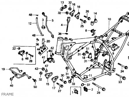 Honda XR600R 1986 (G) USA parts lists and schematics