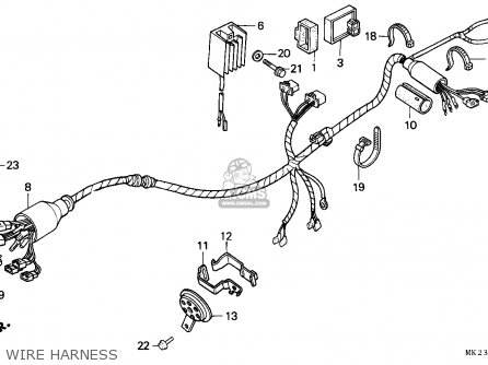 Honda XR600R 1989 (K) BELGIUM parts lists and schematics