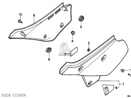 Honda XR600R 1991 (M) GENERAL EXPORT / KPH parts lists and schematics