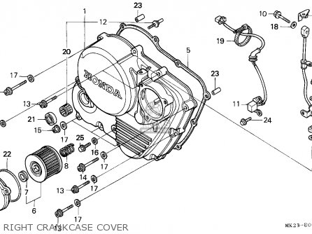 Honda XR600R 1992 (N) EUROPEAN DIRECT SALES parts lists and schematics