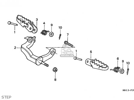 Honda XR600R 1998 (W) EUROPEAN DIRECT SALES / MM parts lists and schematics