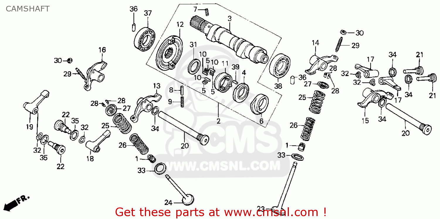 Honda XR650L 1998 (W) USA parts lists and schematics