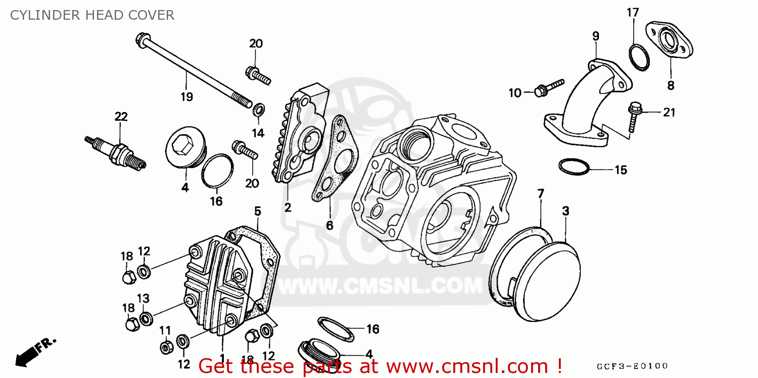 Honda XR70R 1999 (X) EUROPEAN DIRECT SALES CYLINDER HEAD COVER buy