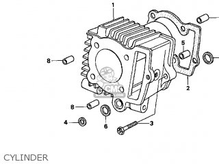 Honda XR70R 2002 (2) USA parts lists and schematics