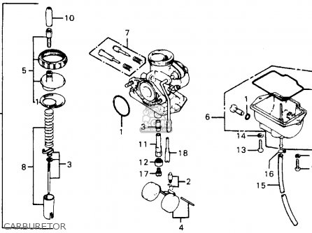 Honda XR75 K4 1977 USA parts lists and schematics