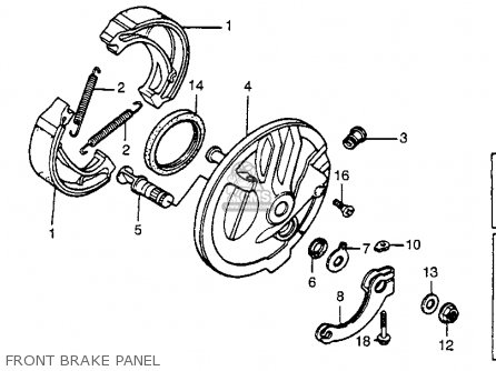 Caltic Font Ea Bake Shoes Fits Honda X185 Xl185s 1979 1980 1981 1982 1983 71996654
