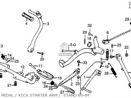 Honda XR80 1980 (A) USA parts lists and schematics