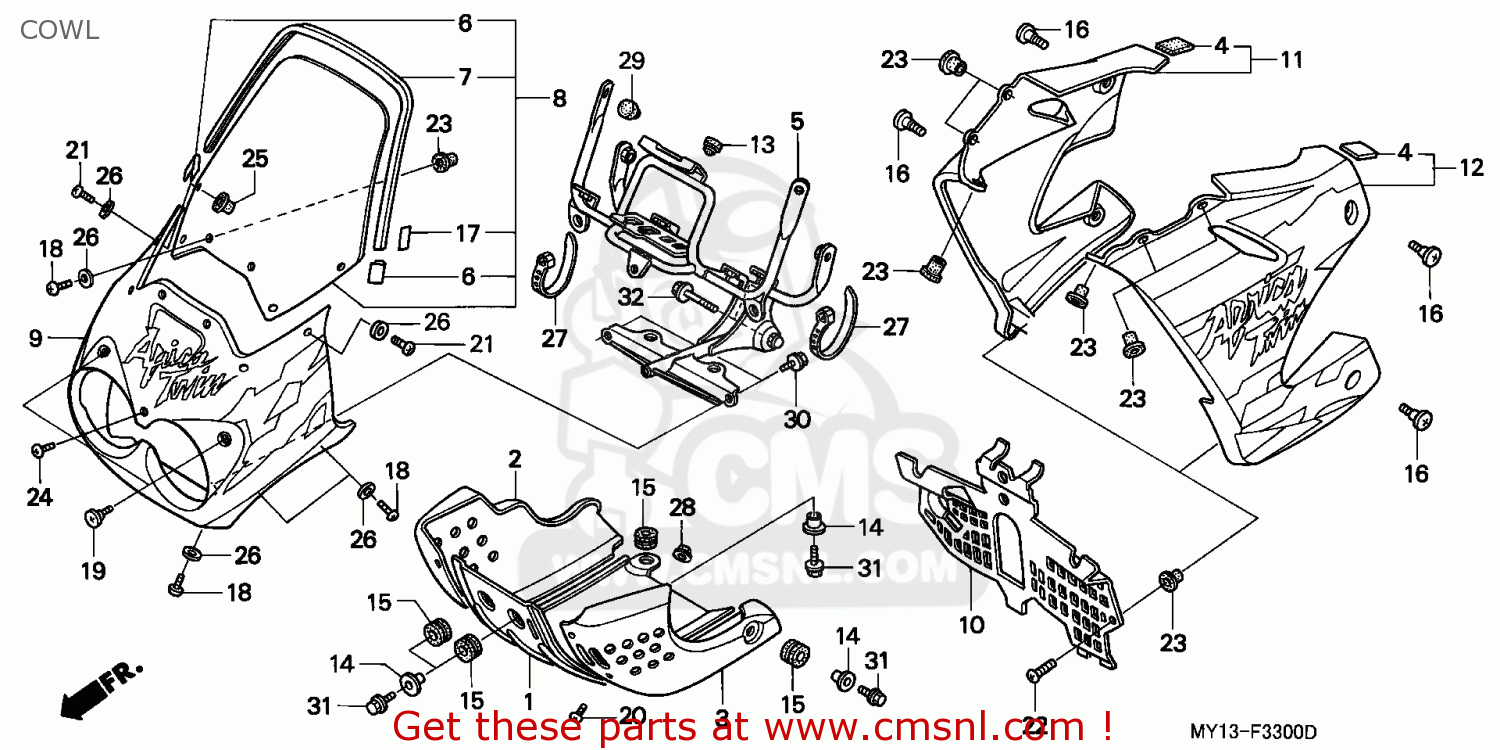 honda africa twin xrv 750 spare parts