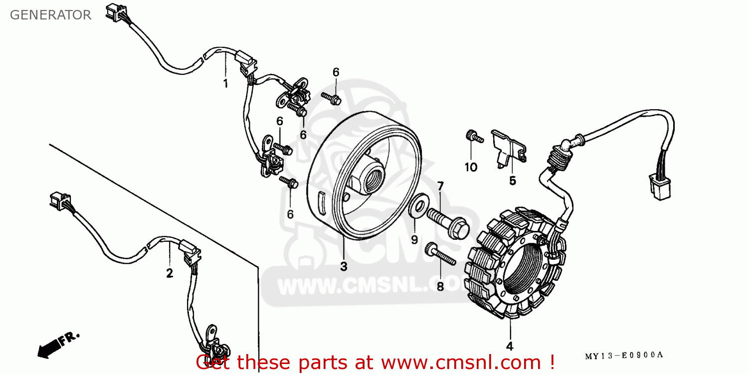 Honda Honda XRV750 AFRICA TWIN 1996 (T) ENGLAND parts lists and schematics