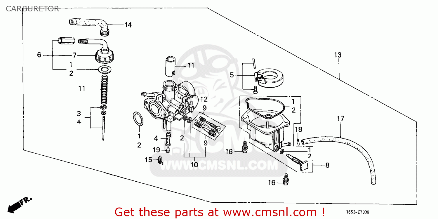 Honda Z50J MONKEY 1979 (Z) AUSTRALIA CARBURETOR - buy CARBURETOR spares ...