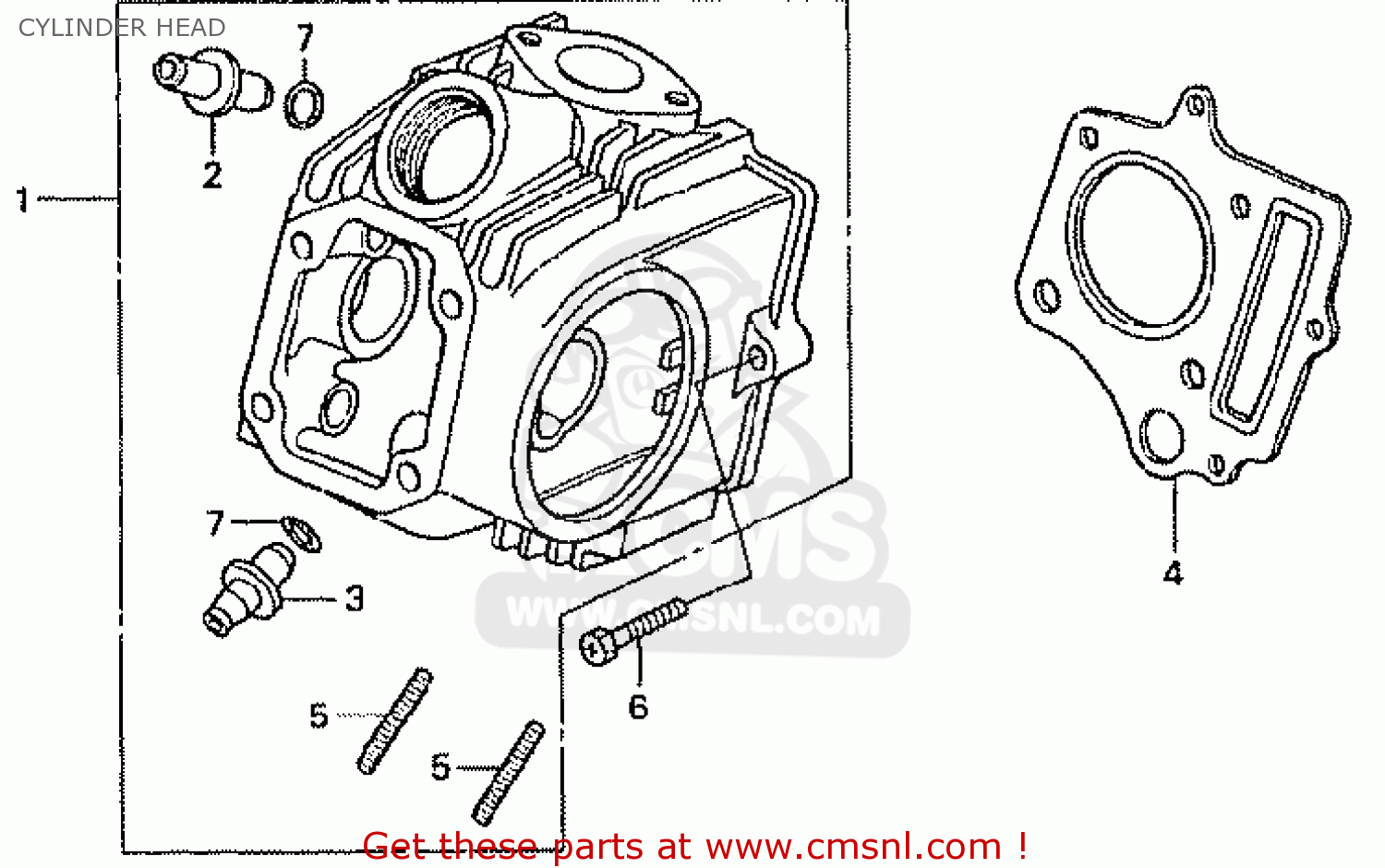 Honda Z50J1 GORILLA JAPAN CYLINDER HEAD - buy CYLINDER HEAD spares online