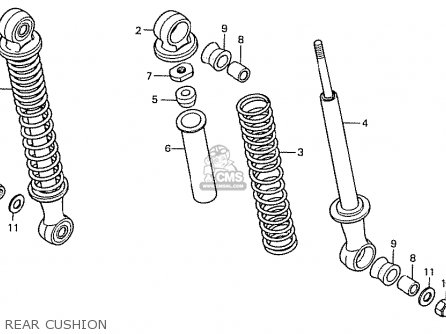 HONDA モンキー「Z50J/Z50J1 」パーツリスト 11HONDA Z50J モンキー
