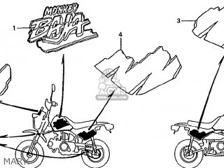 Honda Z50JM MONKEY BAJA JAPAN parts lists and schematics