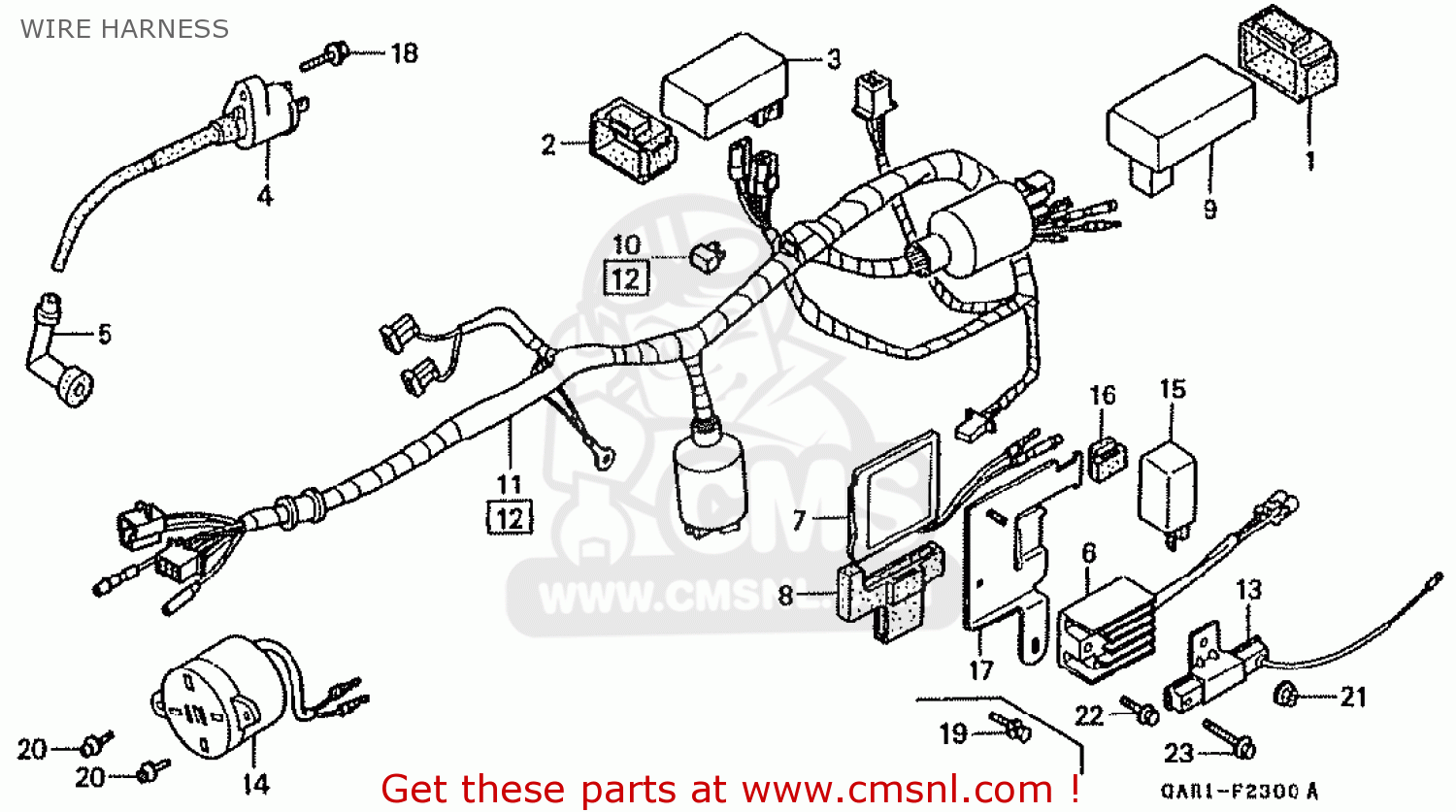 Honda Z50jp Monkey Baja Japan Wire Harness - schematic ... baja 90cc rectifier wiring diagram 