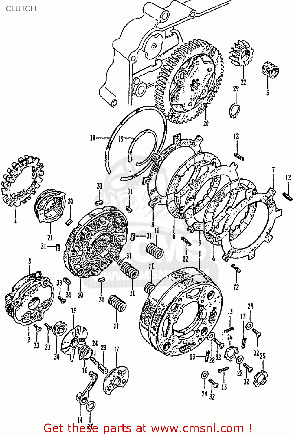 Honda Z50M MONKEY CLUTCH buy CLUTCH spares online