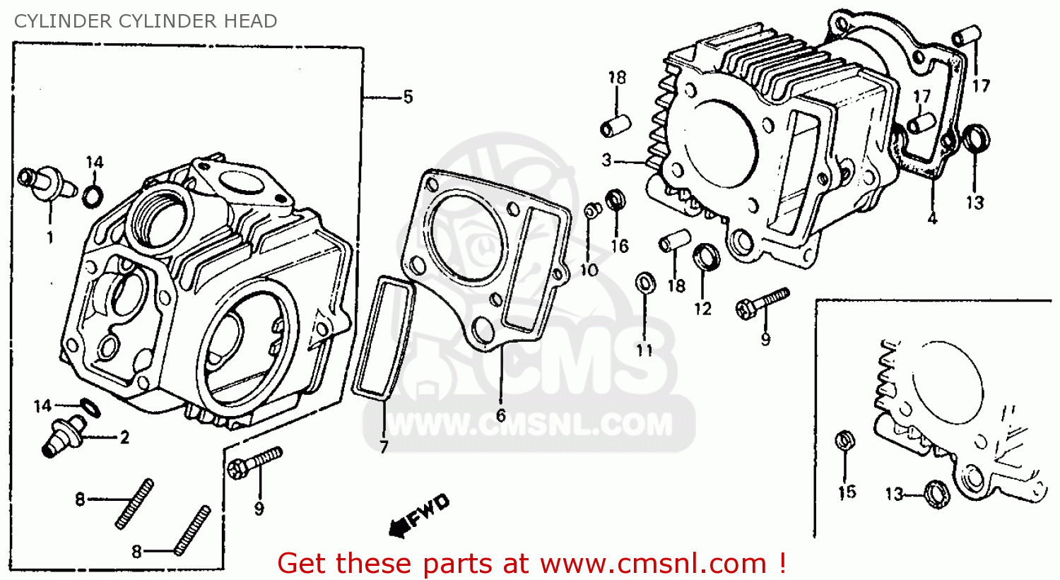 Honda Z50r 1982 C Usa Cylinder Cylinder Head