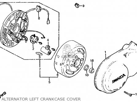 Honda Z50R 1983 (D) USA parts lists and schematics