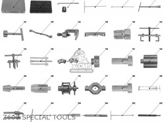 Honda Z600 SPECIAL TOOLS parts lists and schematics