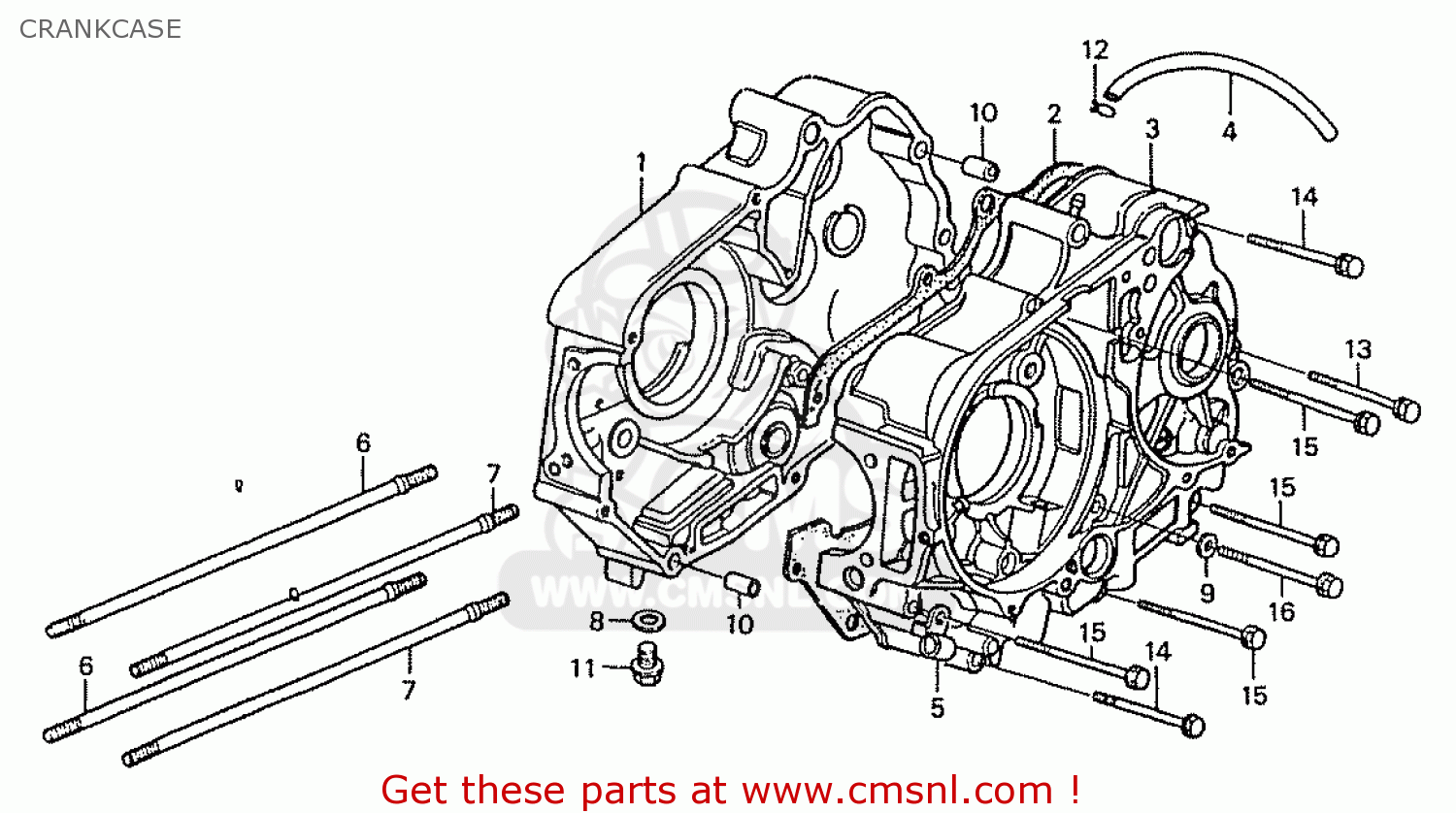 honda xrm 125 crankcase