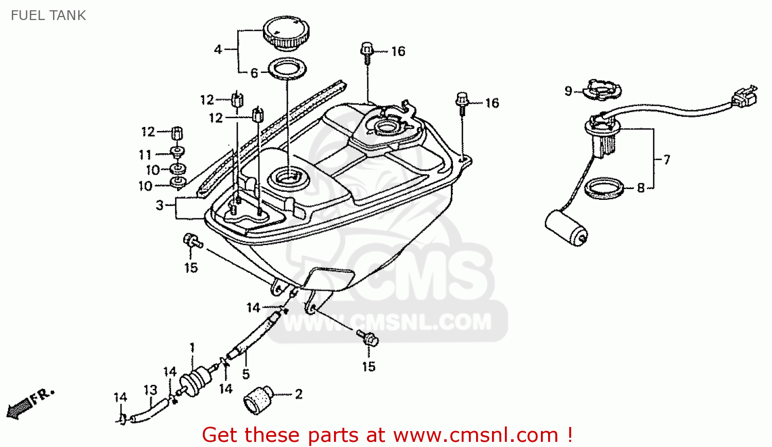 Honda ZN110Y NICE FUEL TANK buy FUEL TANK spares online