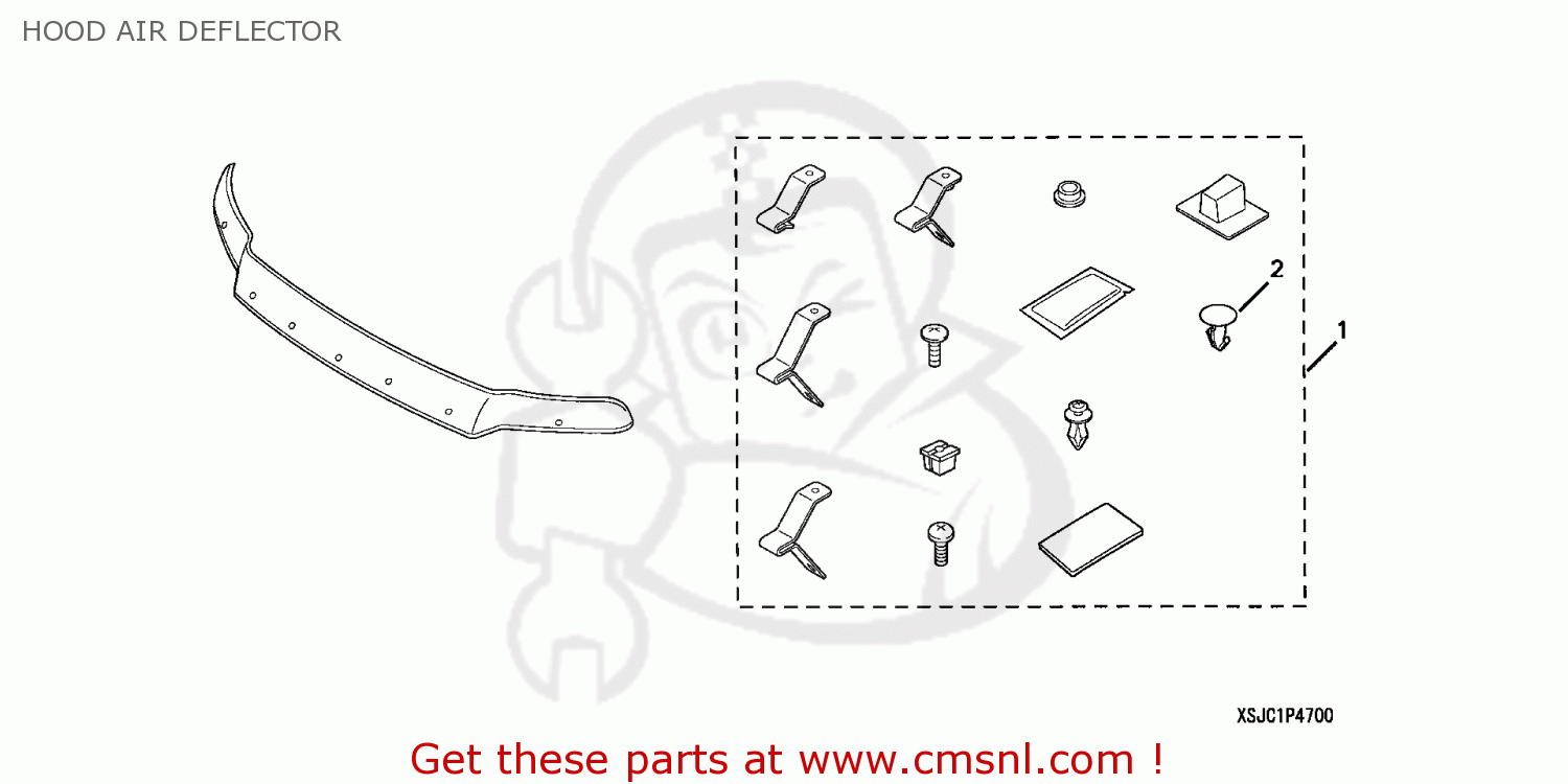 08P47SJC100 Deflector, Air Honda buy the 08P47SJC100 at CMSNL