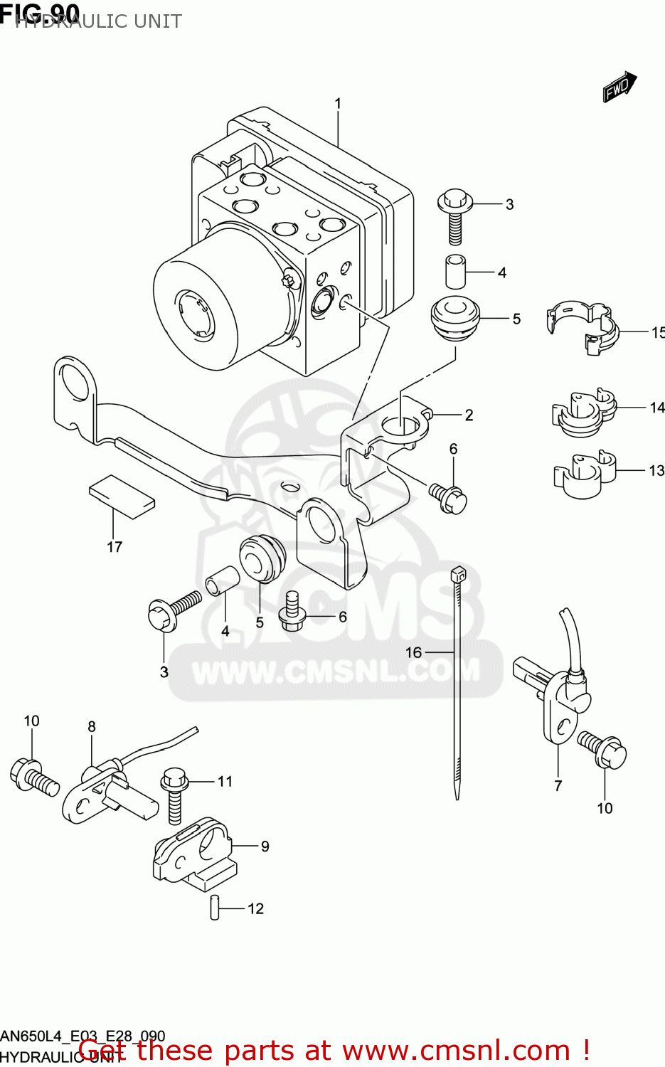 Suzuki UNIT ASSY,HYDRAULIC ABS 5561026J01 Suzuki UNIT ASSY,HYDRAULIC ABS 5561026J01
