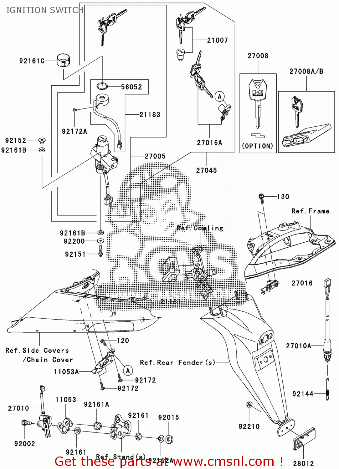 270085021 Master Key Set(blank) Kawasaki buy the 270085021 at CMSNL