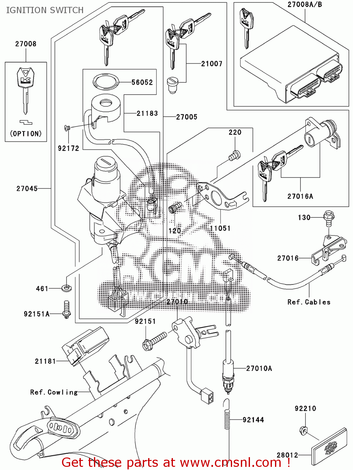 270085004 Master Key Set(blank) Kawasaki buy the 270085004 at CMSNL