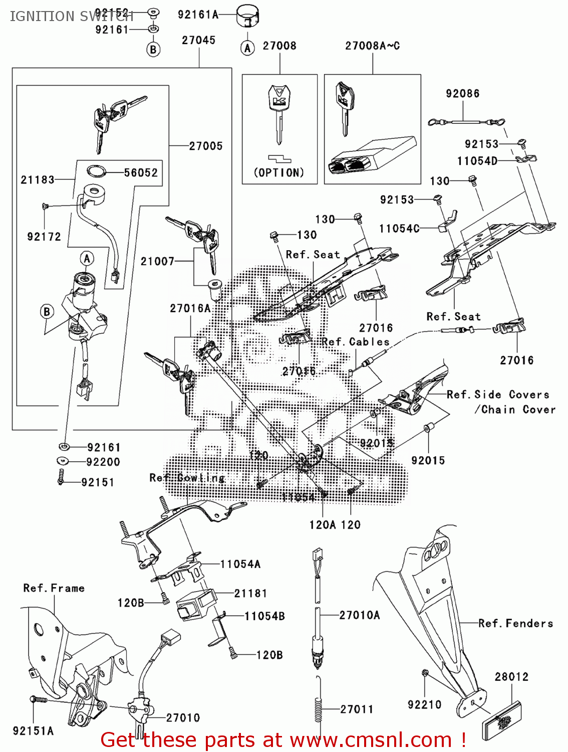 270085054 Master Key Set(blank) Kawasaki buy the 270085054 at CMSNL