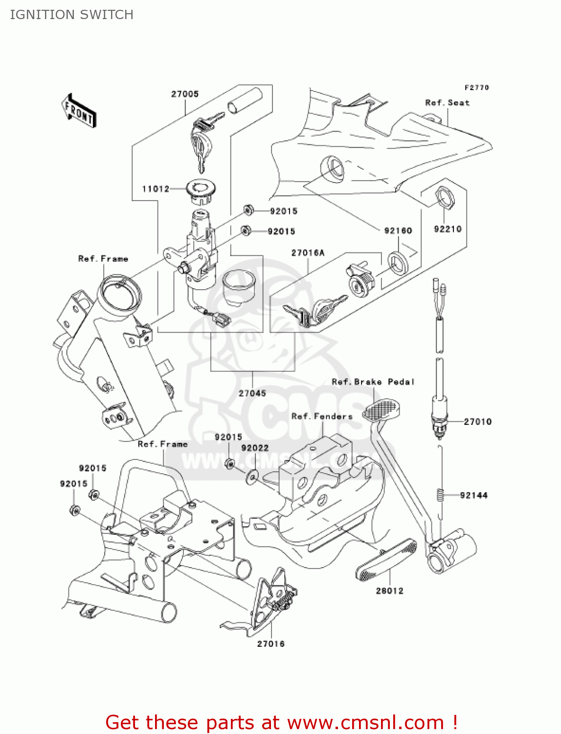 LOCK-ASSY,SEAT for AN112D6F KAZER 2006 CANADA - order at CMSNL