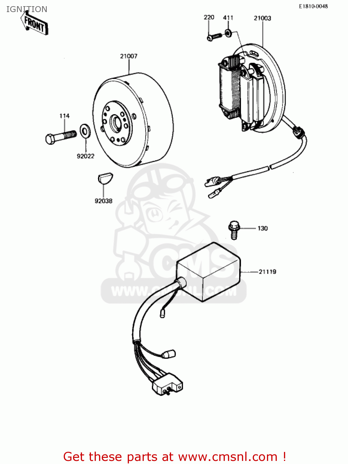 211191044 Igniter Kawasaki buy the 211191044 at CMSNL