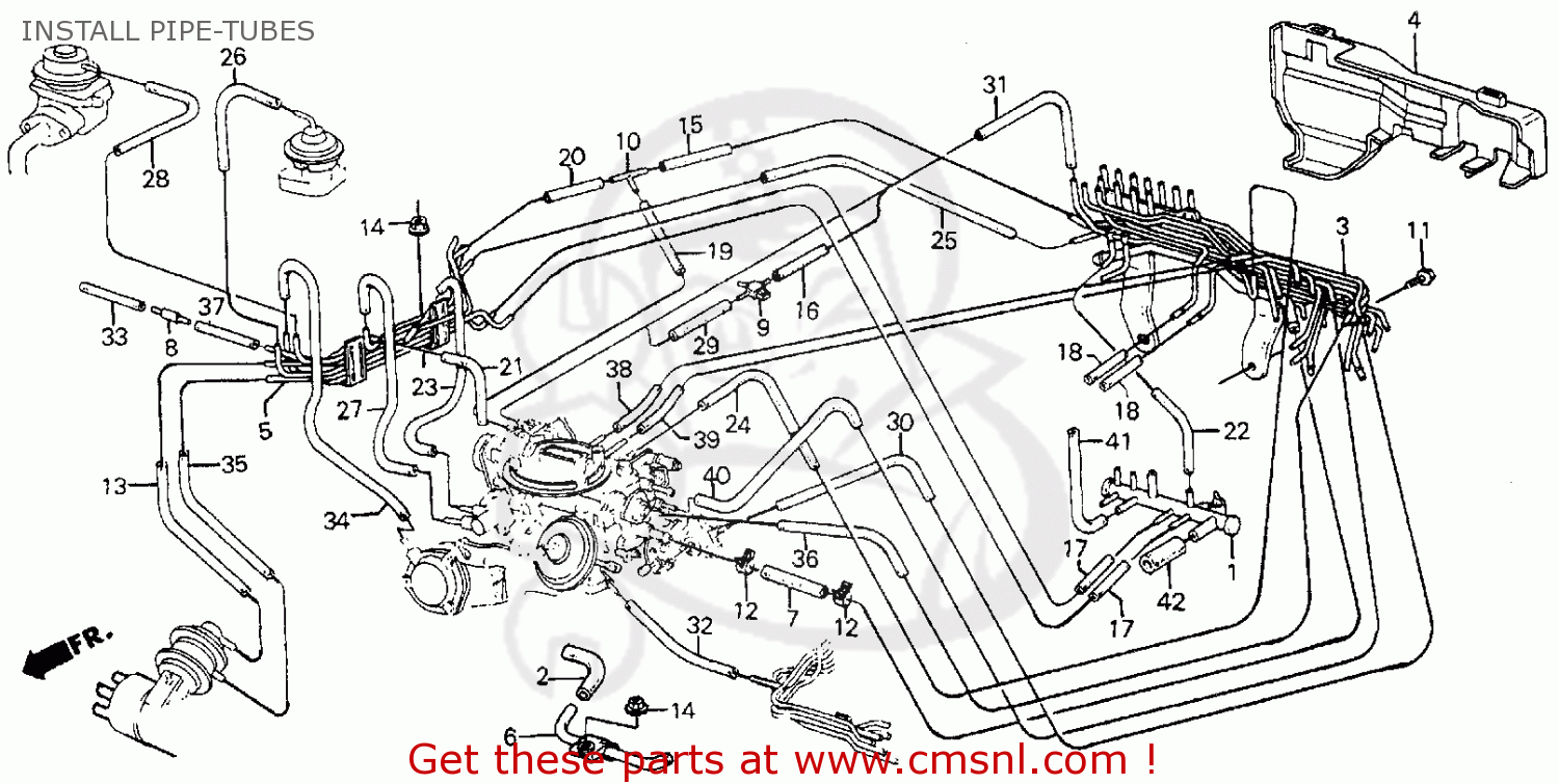 17410PE1670: Pipe B, Install Honda - Buy The 17410-PE1-670 At CMSNL