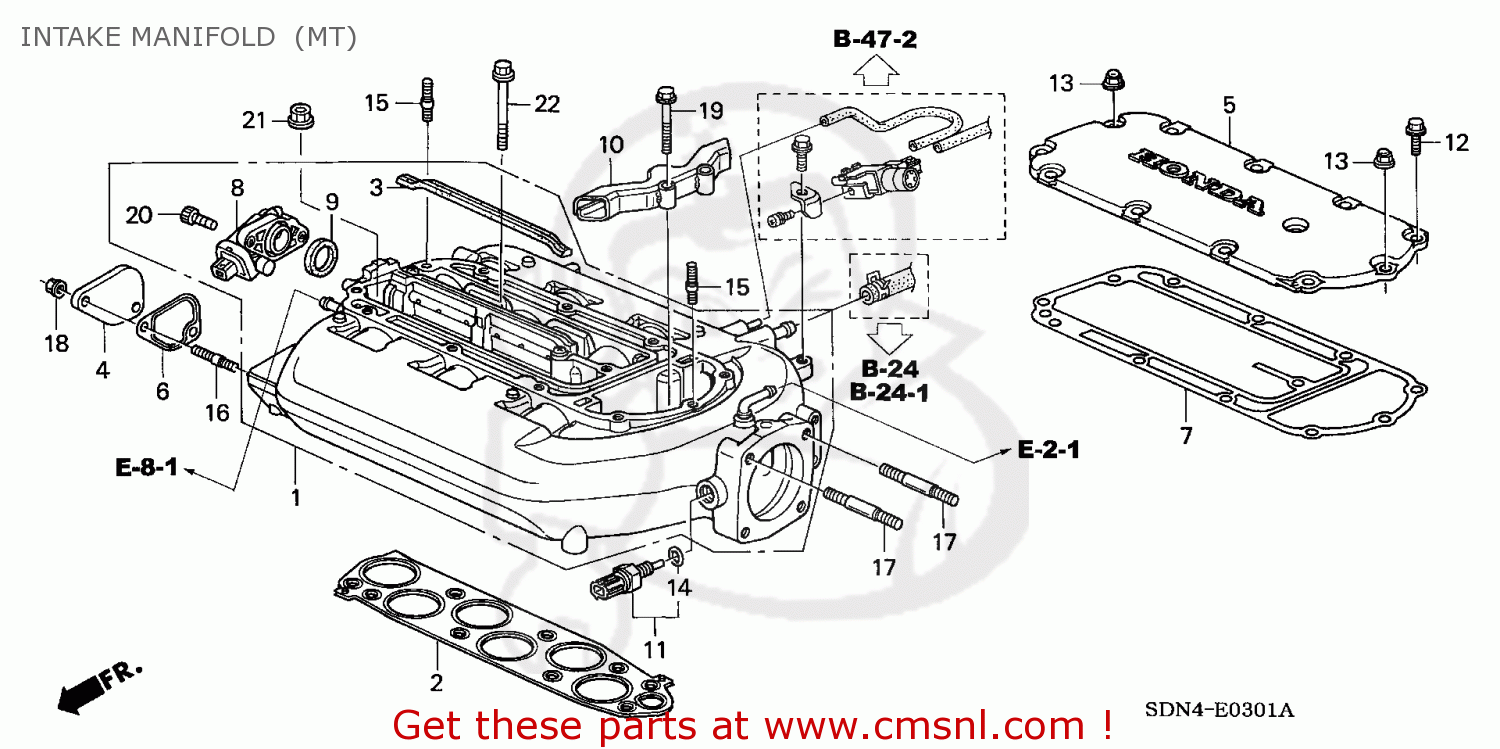 17030rdvj02: Manifold Sub-assy. Honda - Buy The 17030-rdv-j02 At Cmsnl