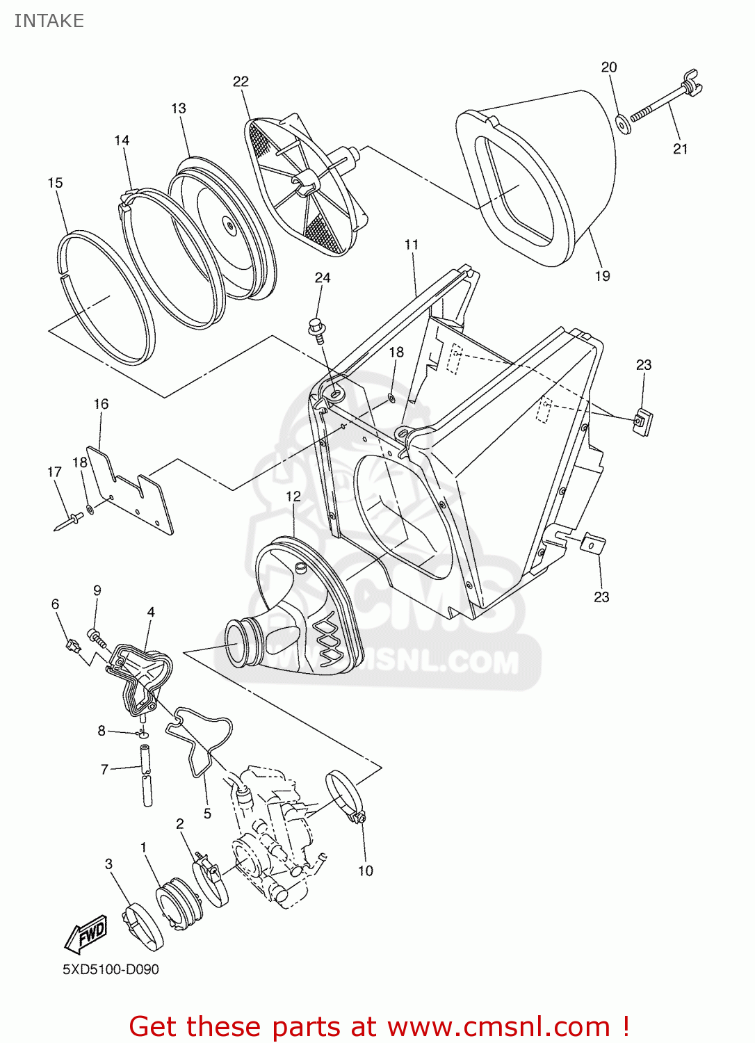 9045057009 Hose Clamp Assy Yamaha buy the 9045057009 at CMSNL