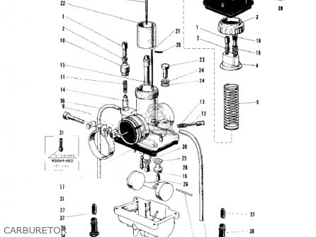 Kawasaki 1969 F4 Sidewinder parts list partsmanual partsfiche kawasaki schematics 