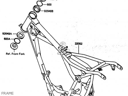 Kawasaki 1985 E3: Kx80 parts list partsmanual partsfiche