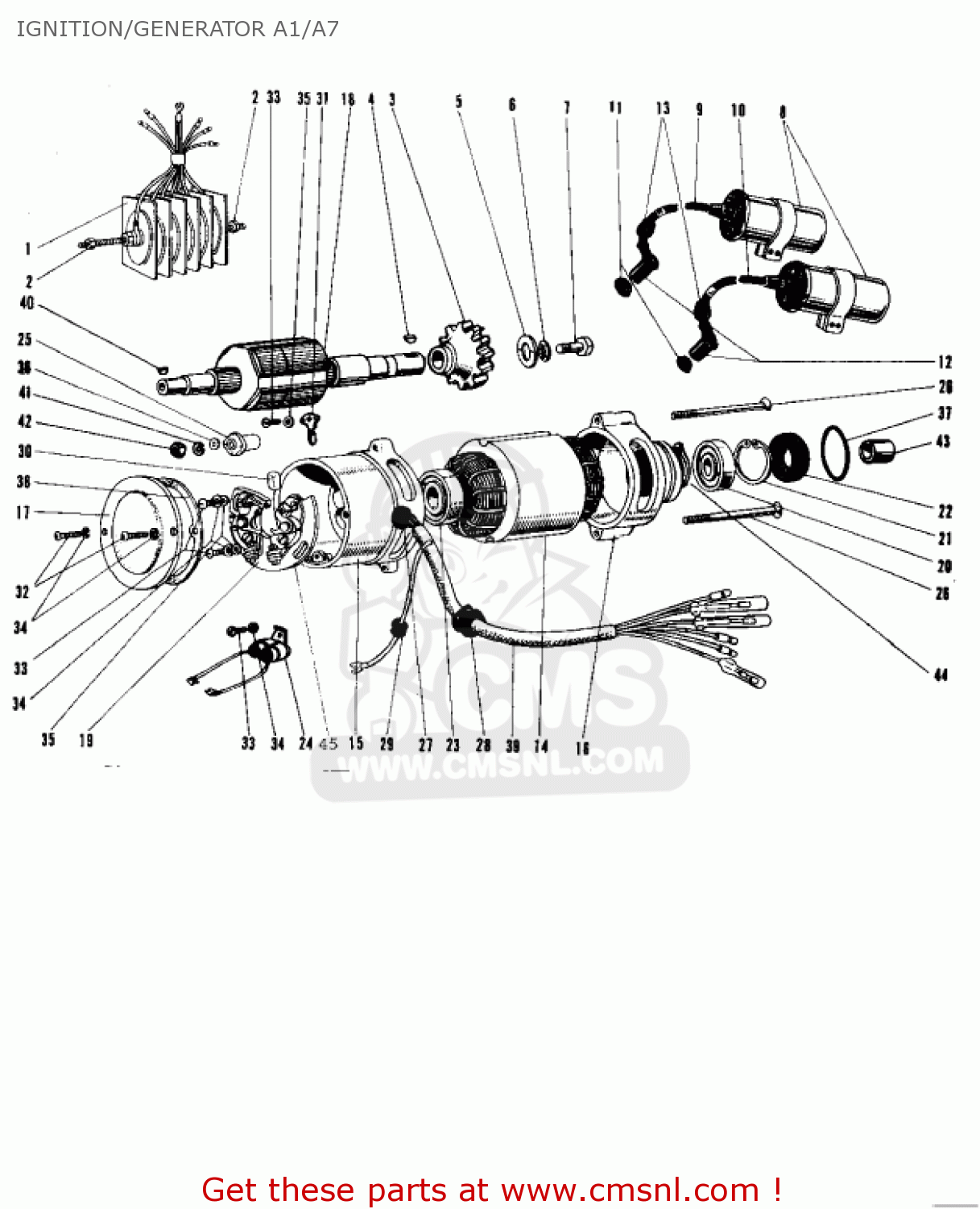 IGNITION/GENERATOR A1/A7 A1 SAMURAI 1966 EUROPE USA